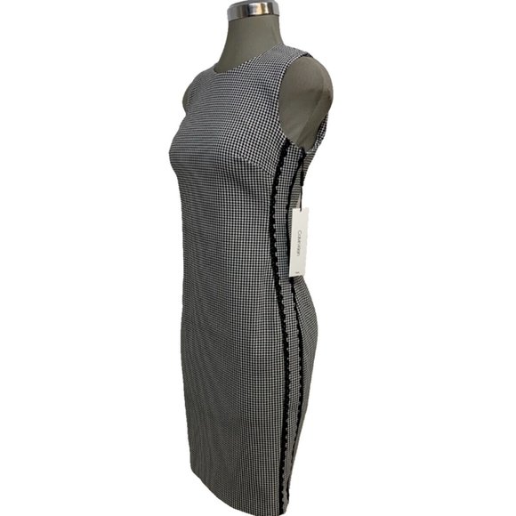 Calvin Klein Dresses & Skirts - New Calvin Klein Elegant Houndstooth Timeless Sheath Dress